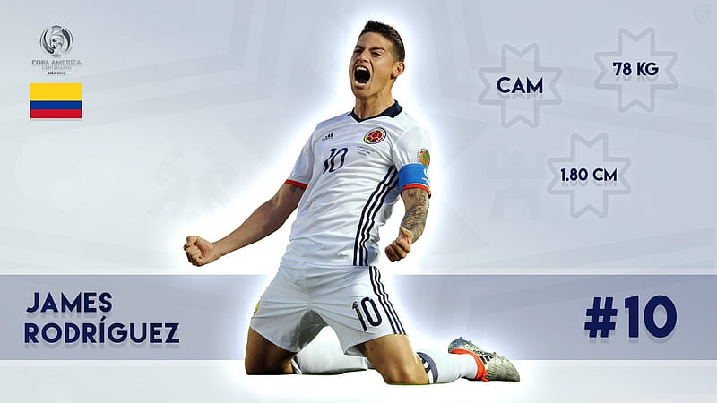 player, attacking midfielder, james rodriguez, real madrid, HD wallpaper