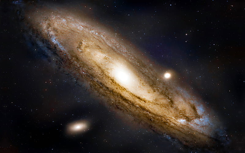 Cosmos Andromeda Galaxy Outer Space Planet, HD wallpaper