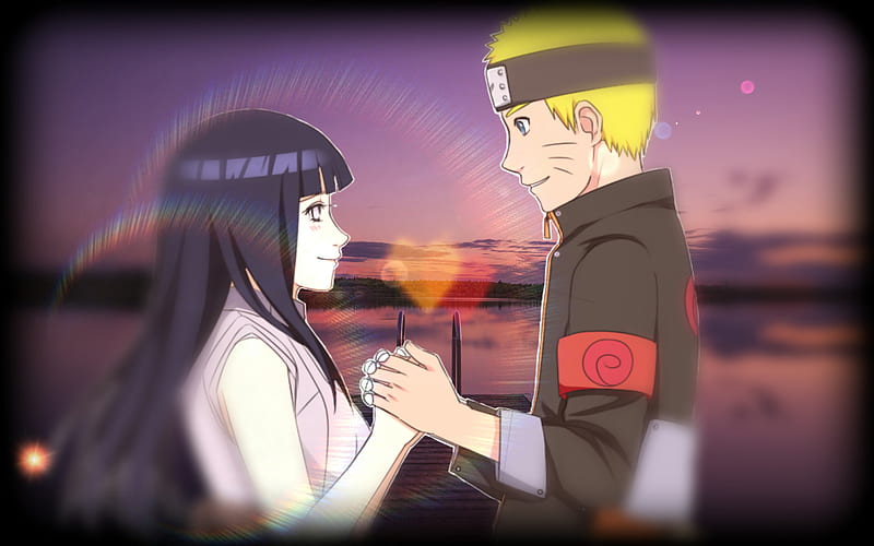 Naruto and Hinata, couples, editing, husband, love, lovely, wife, HD wallpaper