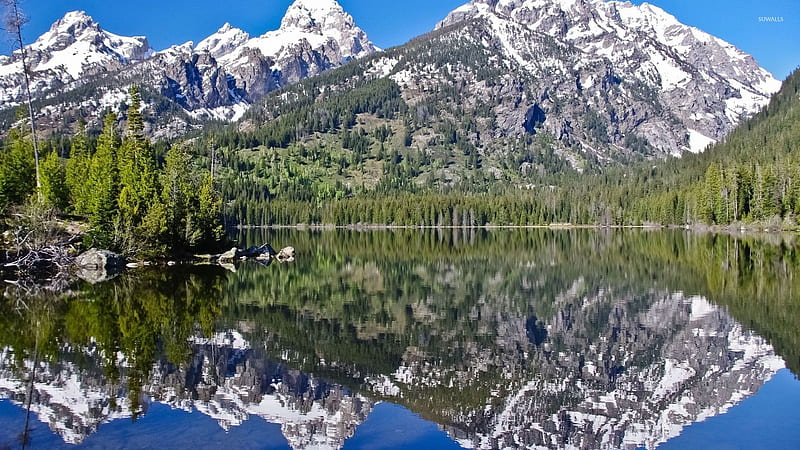 Pautas Morbosidad Merecer Montañas nevadas que se reflejan en el lago, nieve, montañas, naturaleza,  reflexión, Fondo de pantalla HD | Peakpx