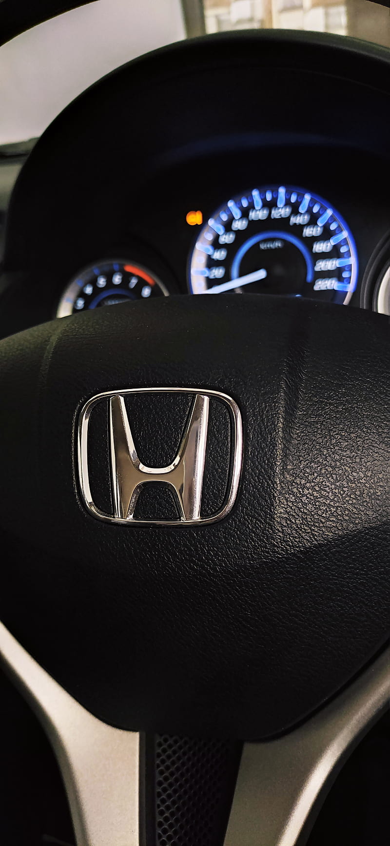 Honda city, logo, steering, HD phone wallpaper