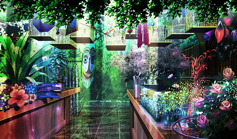 Secret Garden, cg, indoor, anime, game, flowers, garden, scenery, HD  wallpaper | Peakpx