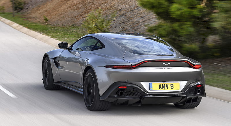 2019 Aston Martin Vantage (Tungsten Silver) - Rear , car, HD wallpaper