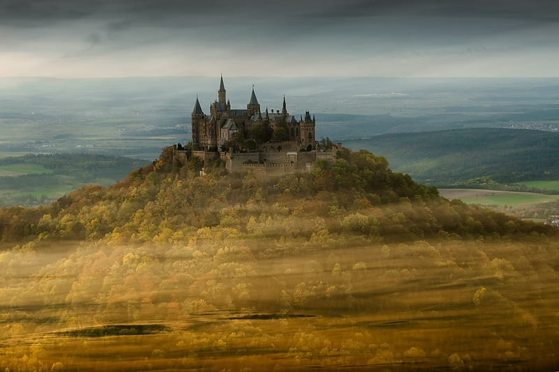 Hohenzollern-Castle, Castle, sky, Hohenzollern, Nature, HD wallpaper