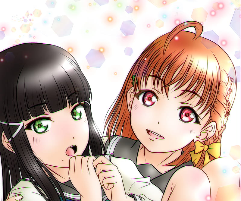 Love Live Love Live Sunshine Chika Takami Dia Kurosawa HD Wallpaper Peakpx