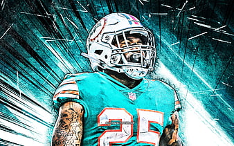 Download Miami Dolphins 25 Xavien Howard Football Wallpaper