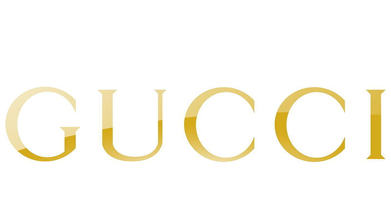 Yellow Gucci Word In White Background Gucci, HD wallpaper