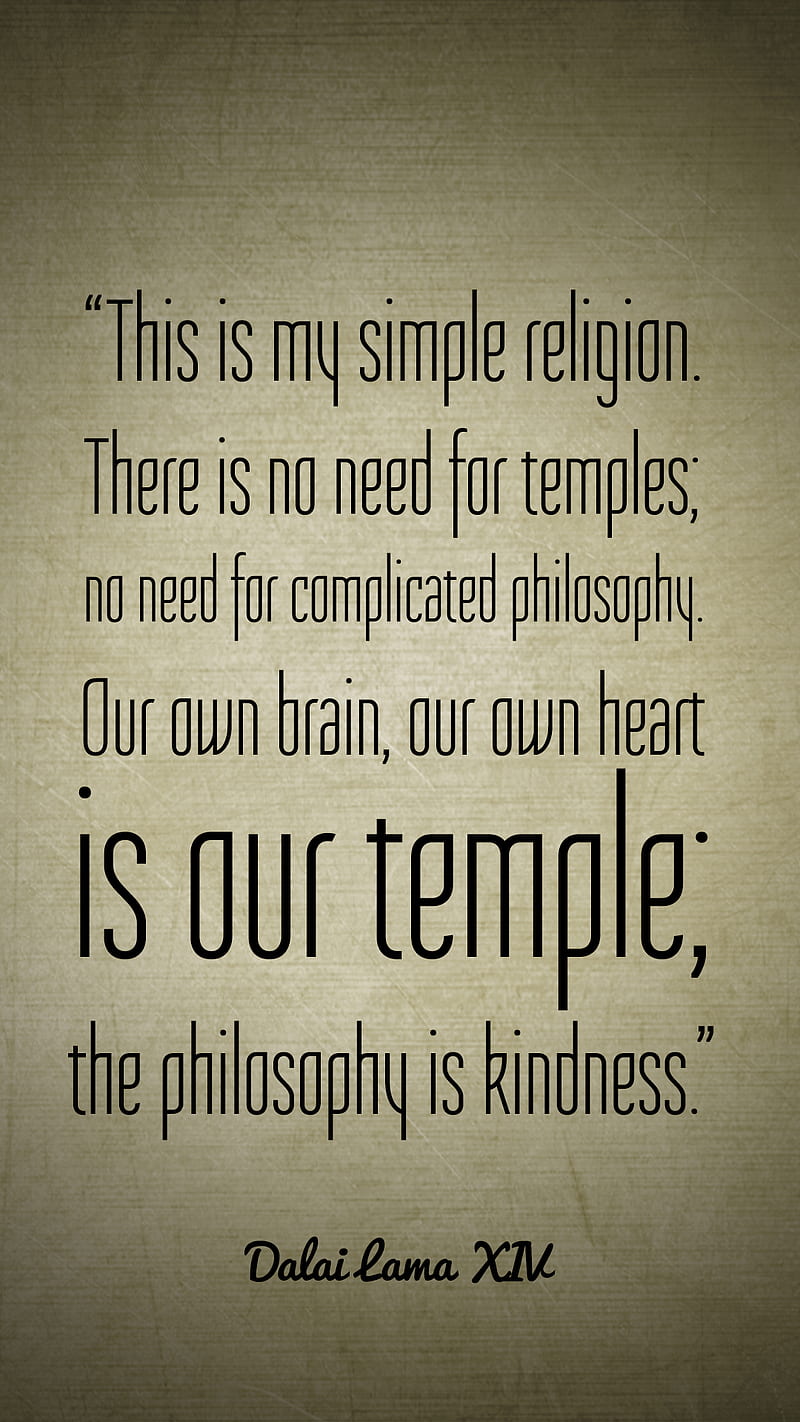 Kindness Philosophy, dalai, quote, religion, temple, HD phone wallpaper