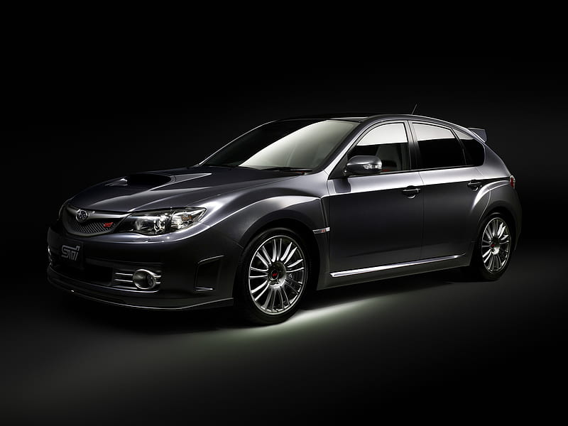 2010 Subaru Impreza WRX STI, 3rd Gen, Flat 4, Hatch, Turbo, car, HD wallpaper