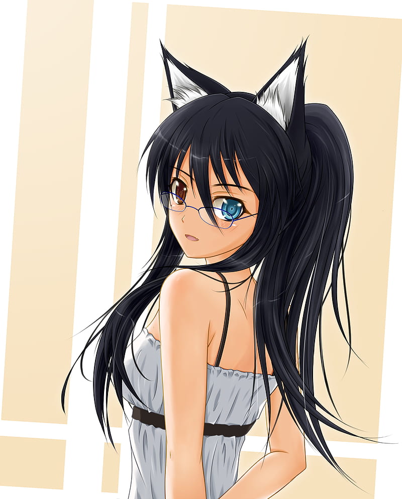 An Anime Girl Of Dark Hair And Long Black Hair Background, Anime Girl  Profile Picture, Profile, Animal Background Image And Wallpaper for Free  Download
