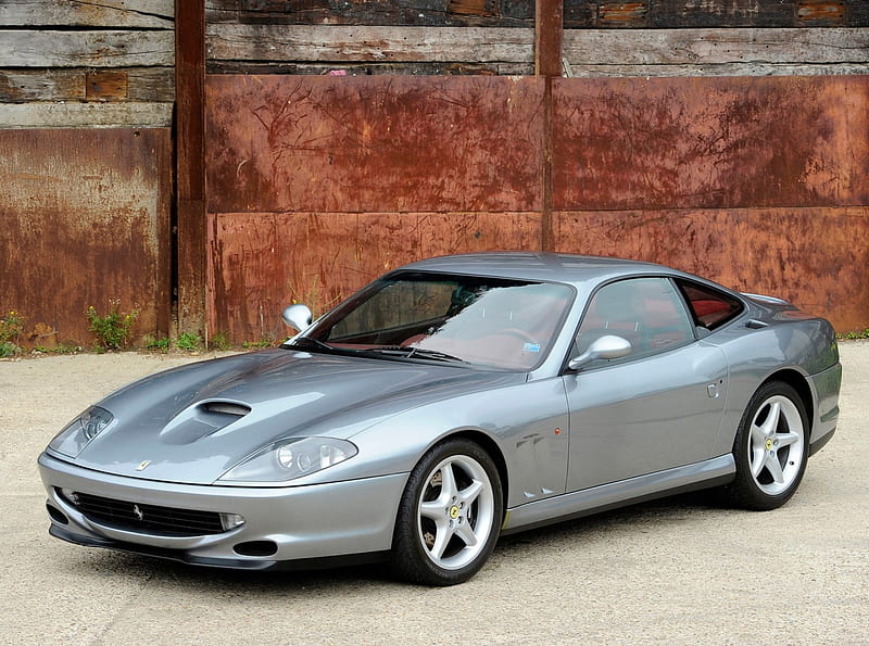 ferrari 550 maranello, gris, italian, maranello, ferrari, HD wallpaper