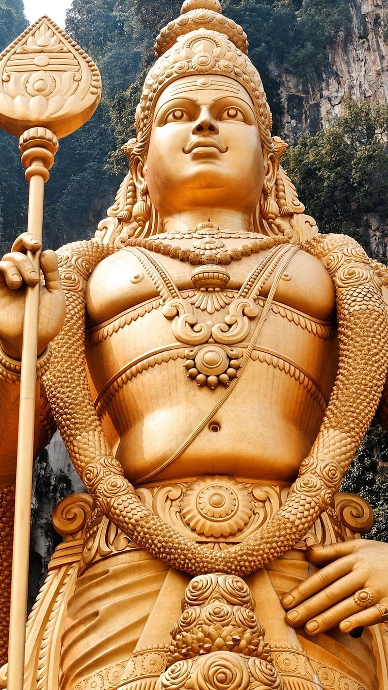 Murugan Statue Closeup , murugan , statue, closeup, temple, lord, god, karthikeya, HD phone wallpaper