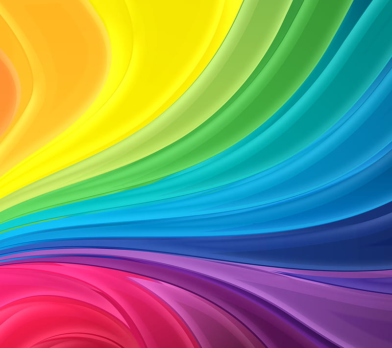 Color Wave Blur, apple, ipad, mac, rainbow, HD wallpaper