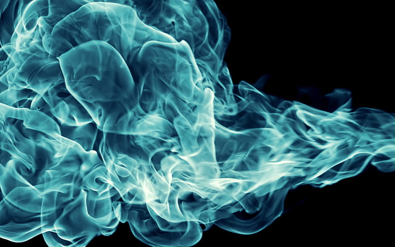 Blue fire on black background, gas blue flame, texture with fire, blue flame background, fire flame, HD wallpaper