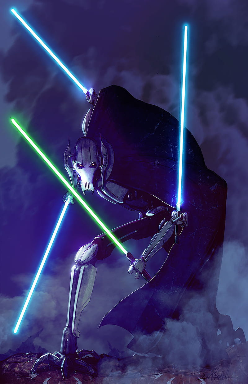 General grievous, clone wars, dark side, revenge of the sith, star wars, star wars episode 3, starwars, the clone wars, HD phone wallpaper