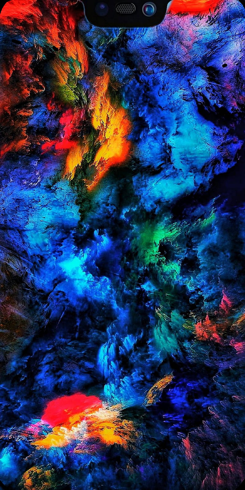Notch fit, color, space, HD phone wallpaper