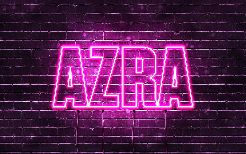 Azra with names, female names, Azra name, purple neon lights, Happy Birtay  Azra, HD wallpaper | Peakpx