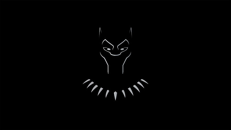 Black Panther Dark Minimal , black-panther, superheroes, minimalism, minimalist, dark, black, artist, artwork, digital-art, HD wallpaper