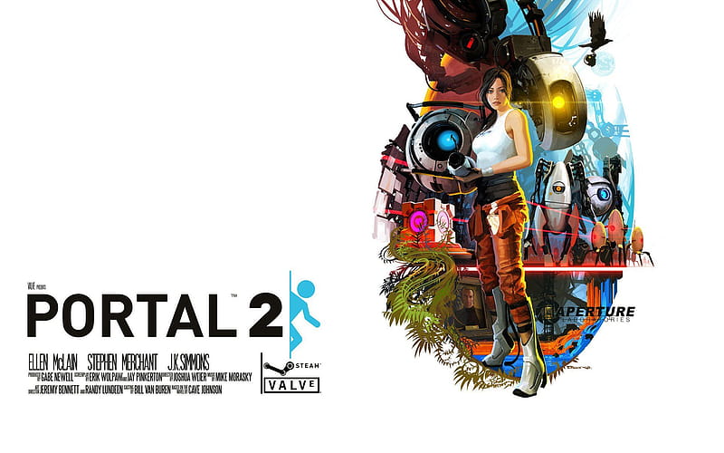 Animated Portal 2, Valve, HD wallpaper