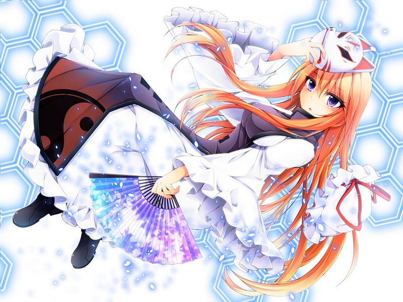 Orangehaired female anime character anime HD wallpaper  Wallpaper Flare