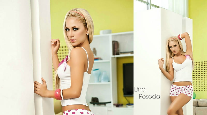 Lina Posada Fashion Model Gorgeous Sexy Blonde Hd Wallpaper Peakpx
