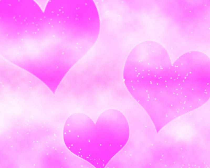 Glittery Hearts, corazones, pink, glittery, love, HD wallpaper | Peakpx