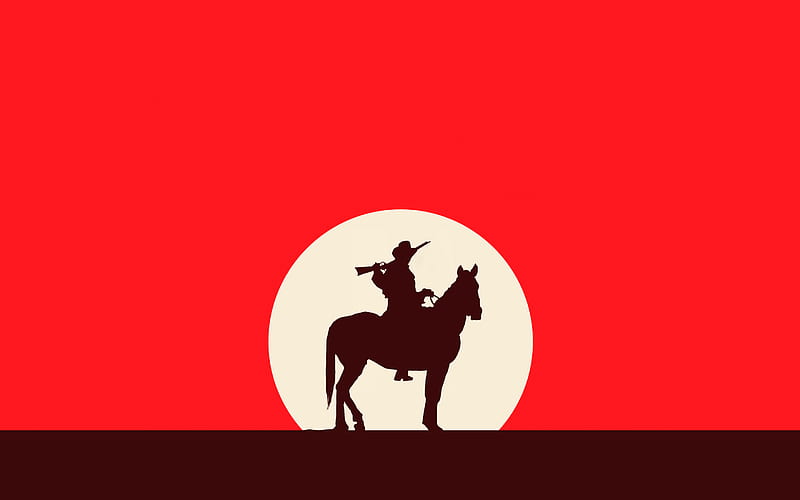 Red Dead Redemption 2 minimalistic wallpaper