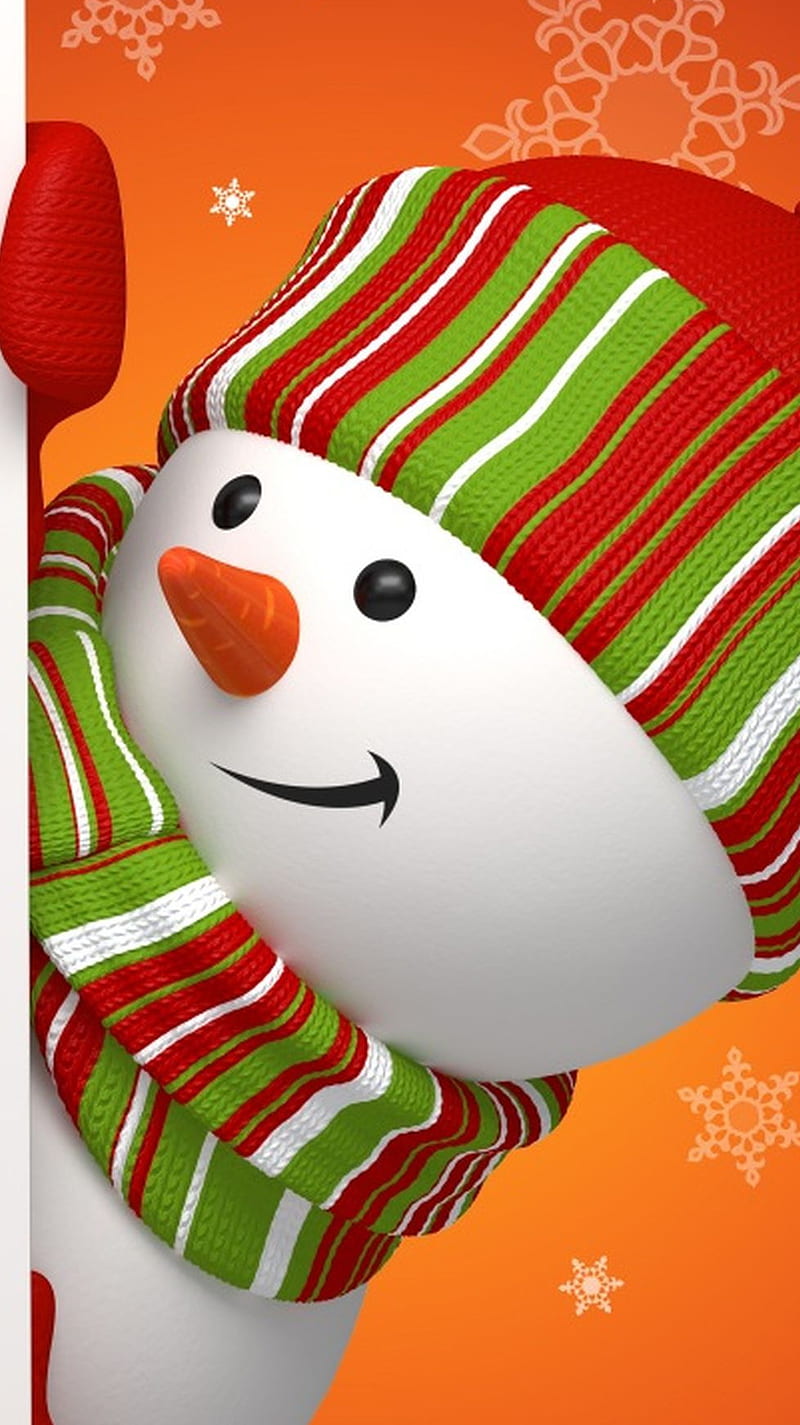 Snowman Winter Hd Phone Wallpaper Peakpx