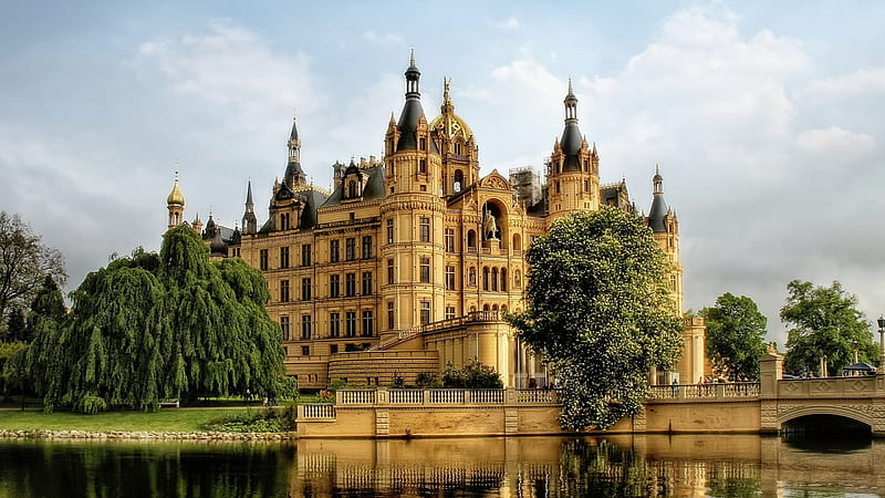 R Schwerin Palace In Germany Travel, HD wallpaper