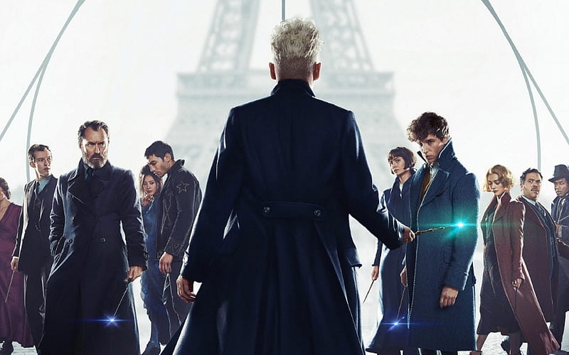 Fantastic Beasts, The Crimes of Grindelwald, 2018 poster, promo, all the actors, Johnny Depp, HD wallpaper