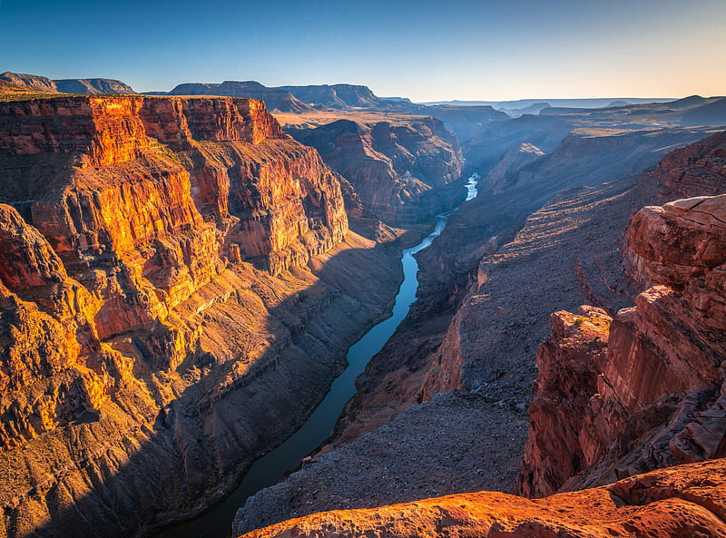 Canyons, Grand Canyon, Nature, USA, Canyon, National Park, River, Landscape, HD wallpaper