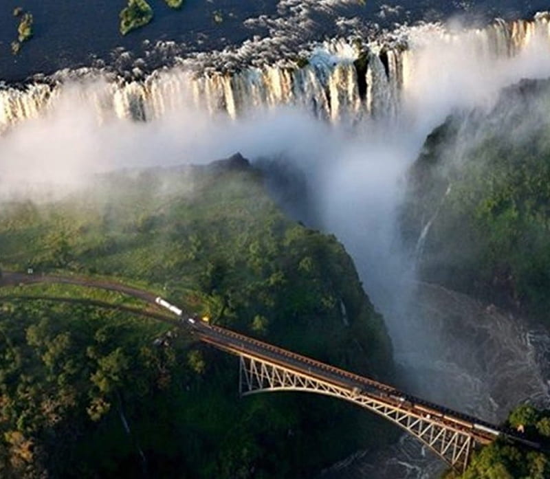 Amazing Victoria Falls, graphy, mountains, nature, bonito, falls, landscape, HD wallpaper