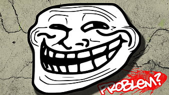 Troll Face Meme - Graffiti. Editorial Stock Image - Image of confusion,  protest: 73472074