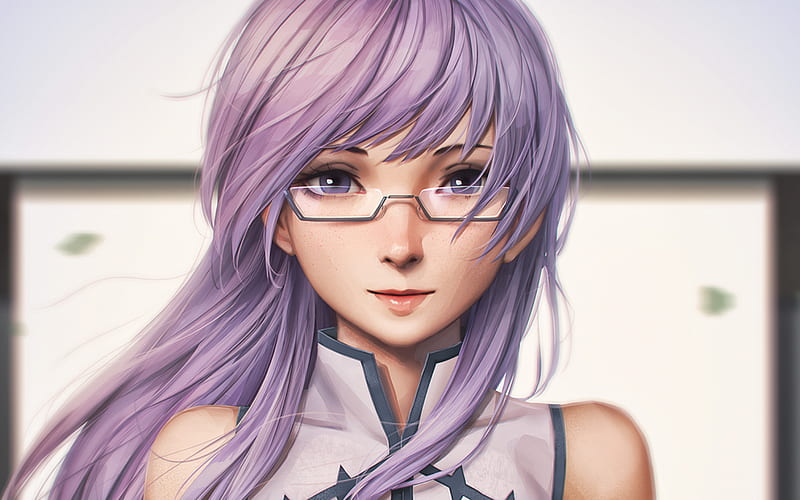 Sheele, girl with purple hair, manga, Akame Ga Kill, artwork, HD wallpaper