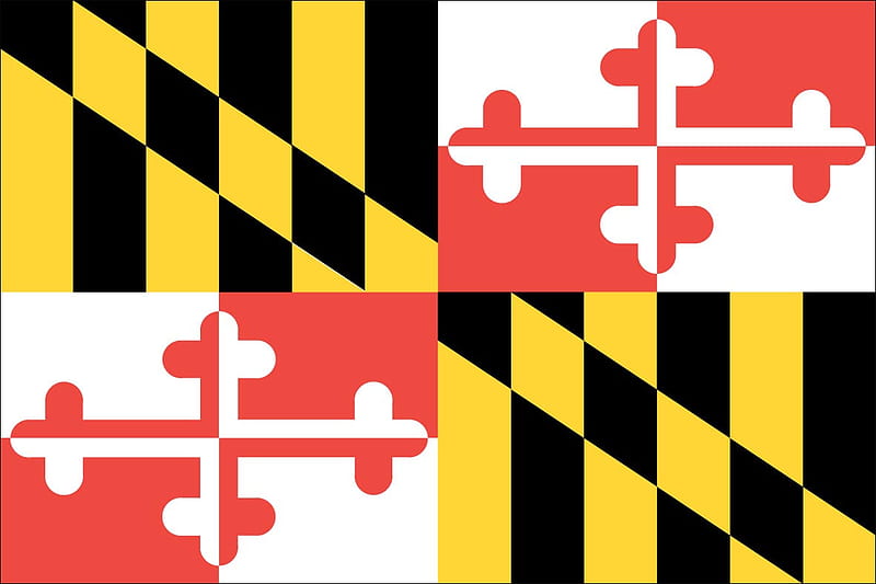 MARYLAND STATE FLAG, pattern, symbol, state, american, flag, HD wallpaper