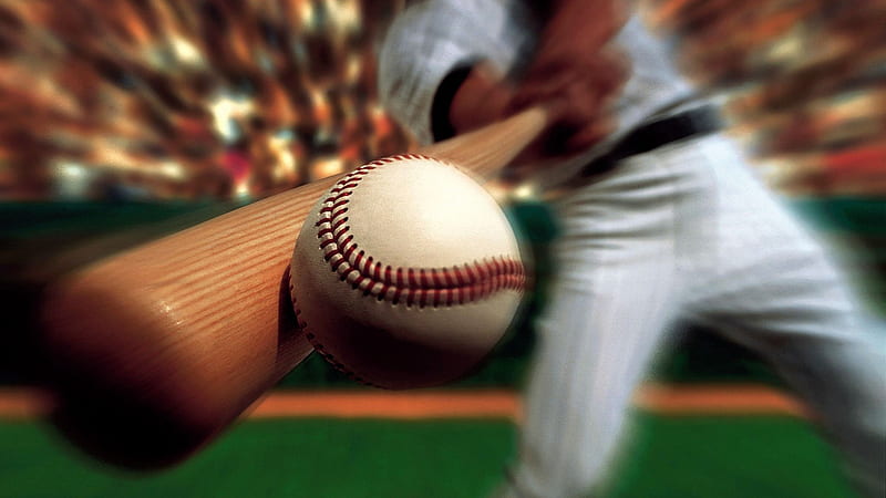 Hit Baseball With Bat Baseball, HD wallpaper