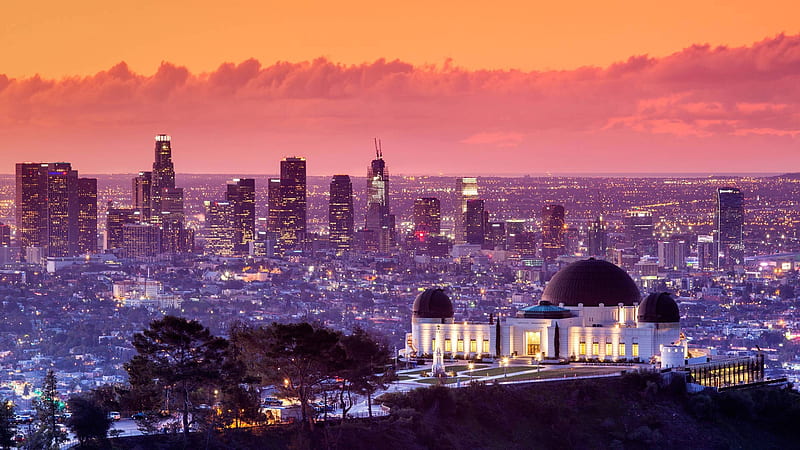 California Los Angeles Griffith Observatory-2017 Bing, HD wallpaper