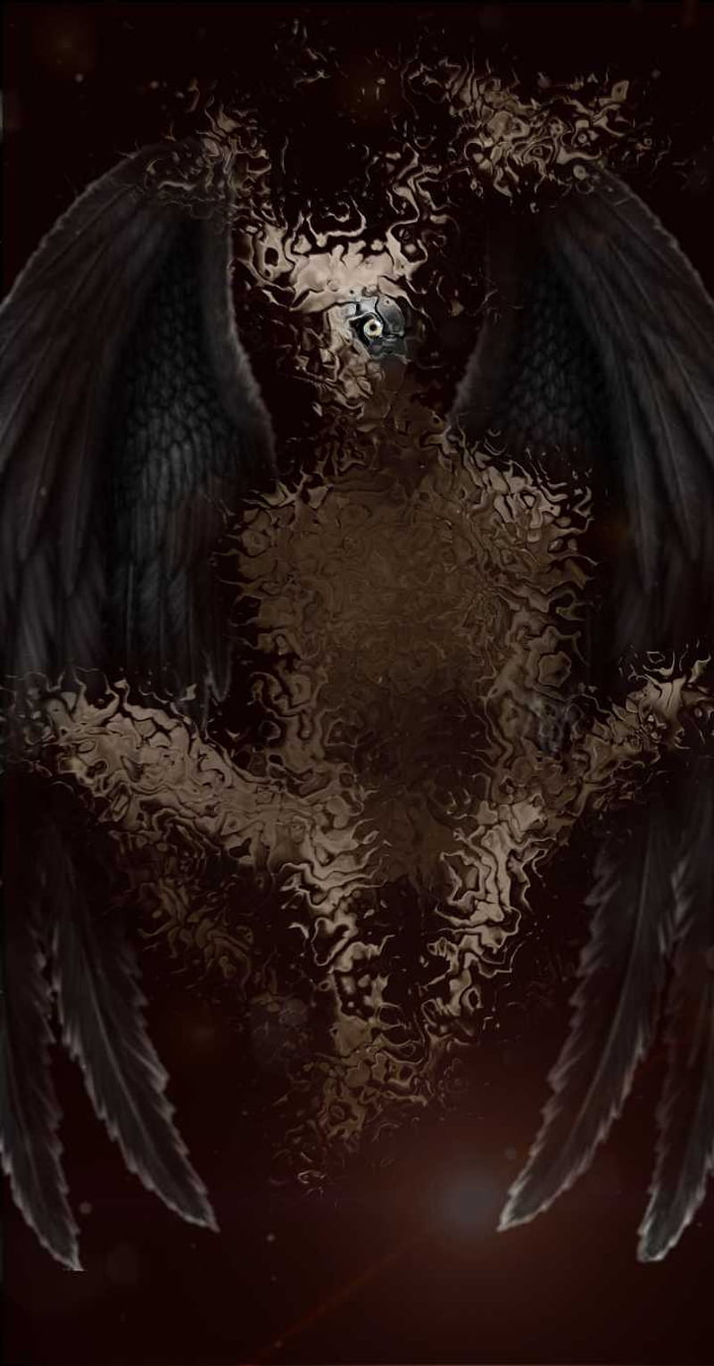 Winged Walker, creepy, meditator, rake, sinner, HD phone wallpaper