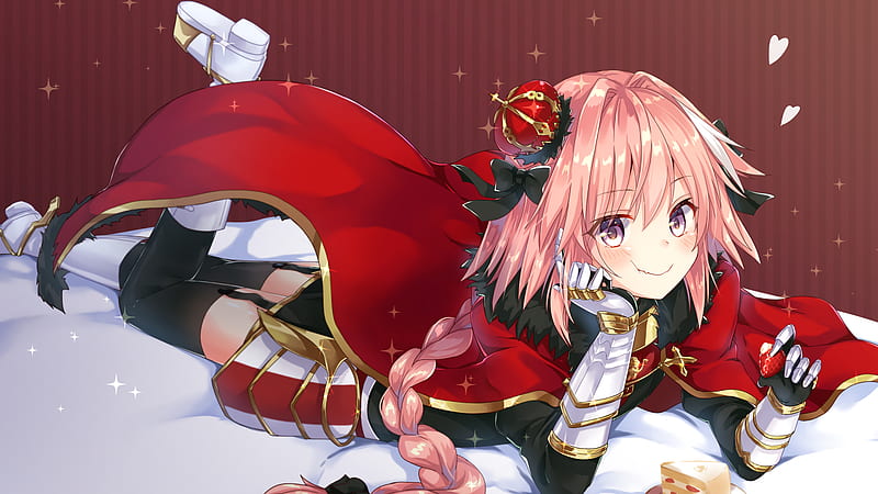 Astolfo Is Lying With A Red Scarf Astolfo, HD wallpaper