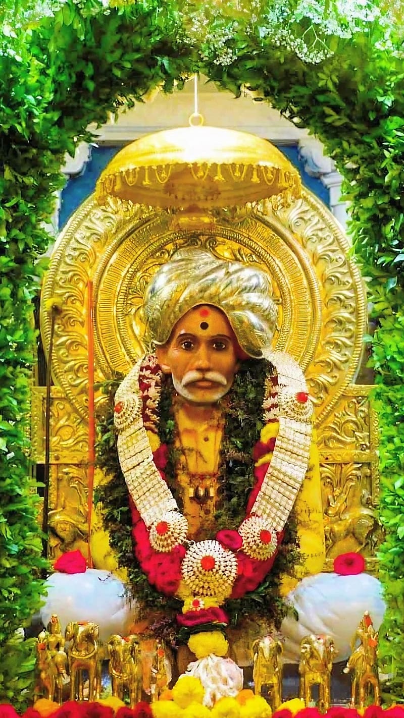 Balumama , Golden Statue, indian guru, HD phone wallpaper