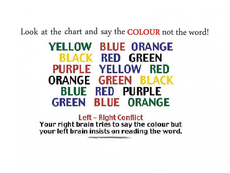 Read Colour Not Word Puzzled Confusing Colour Funny Word Hd Wallpaper Peakpx 