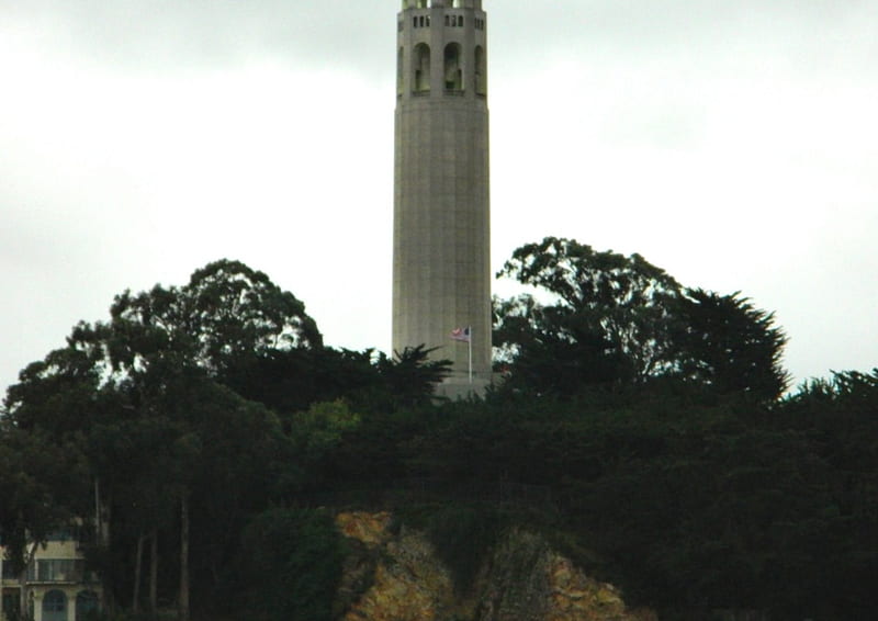 Coit Tower, USA, bonito, graphy, California, wide screen, San Francisco, scenery, HD wallpaper