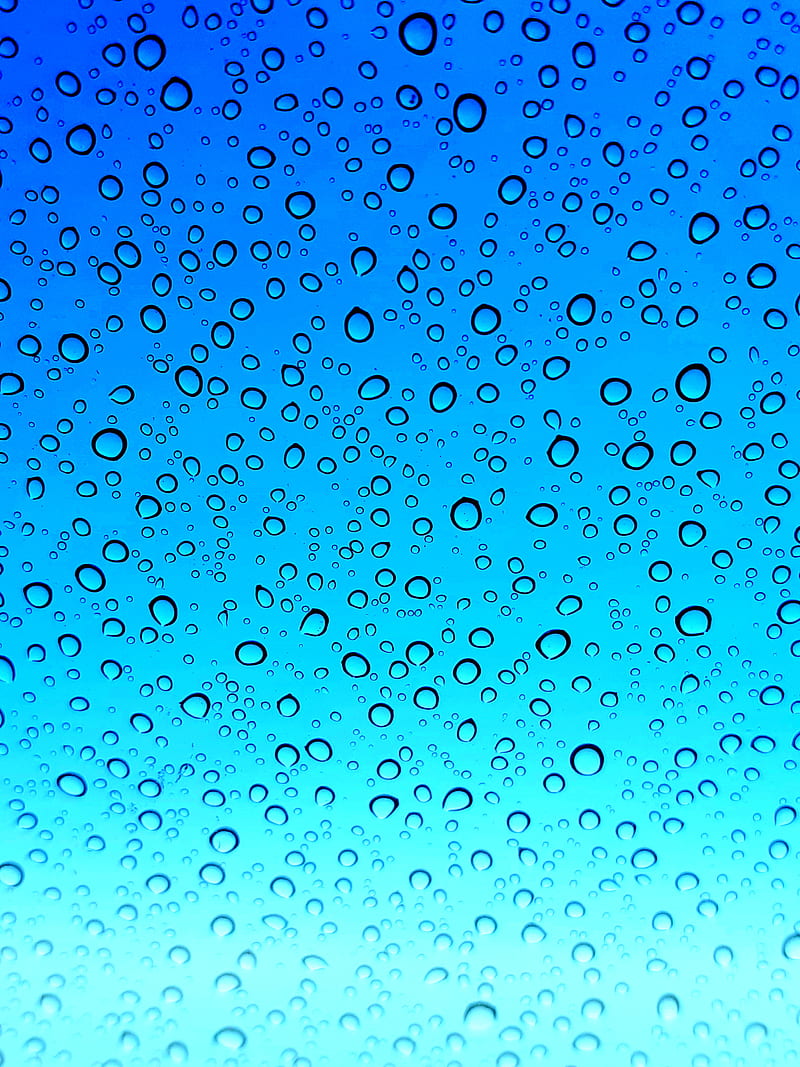 Water droplets, blue, drip, simple, water, HD phone wallpaper