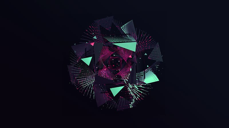 Abstract, Facets, HD wallpaper