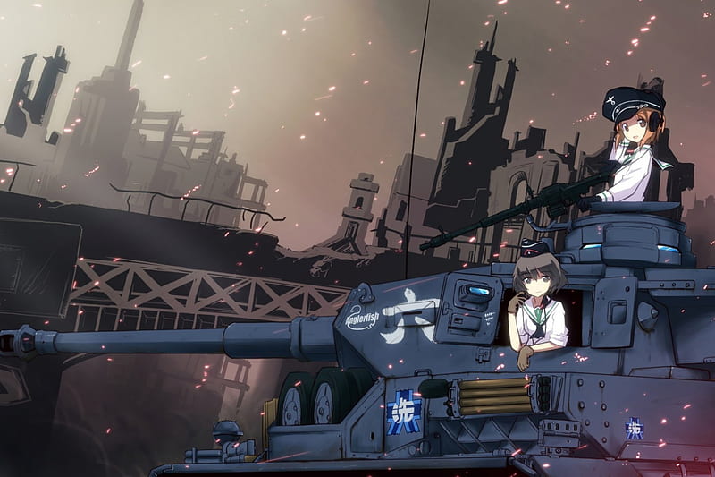 girl und panzer, military, panzer, girl, anime, HD wallpaper