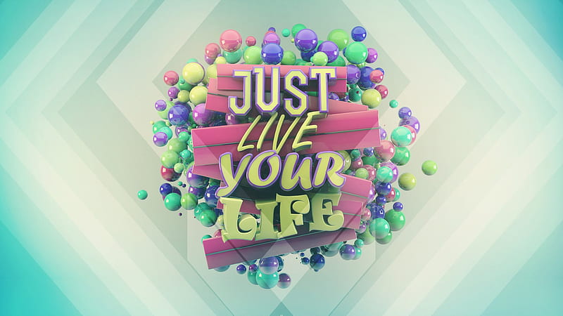 Just Live Your Life Inspirational, HD wallpaper