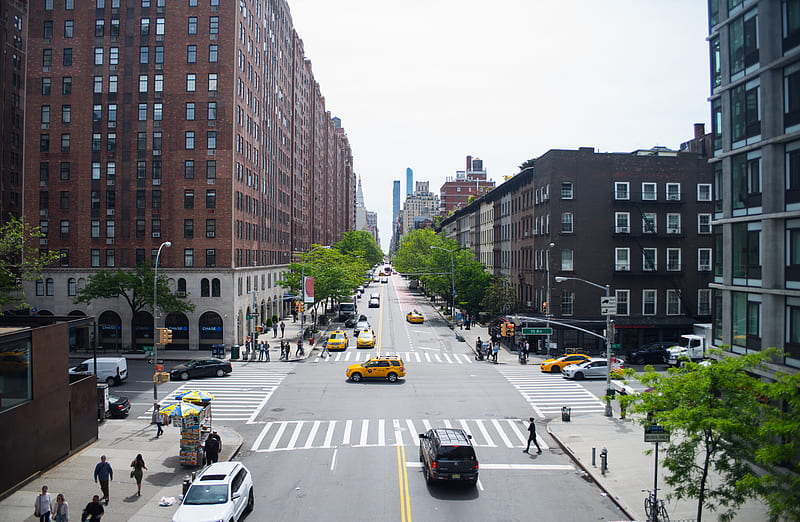 Busy street during daytime, HD wallpaper | Peakpx