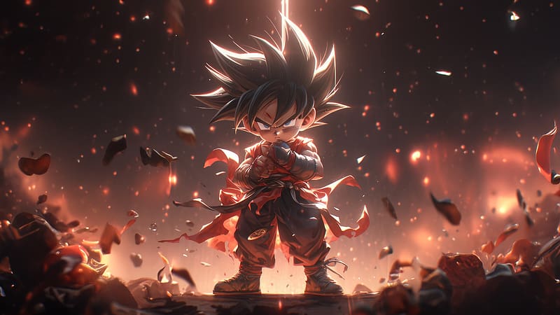 Power Levels Of Goku Unleashed, goku, anime, superheroes, artwork, artist, digital-art, deviantart, HD wallpaper