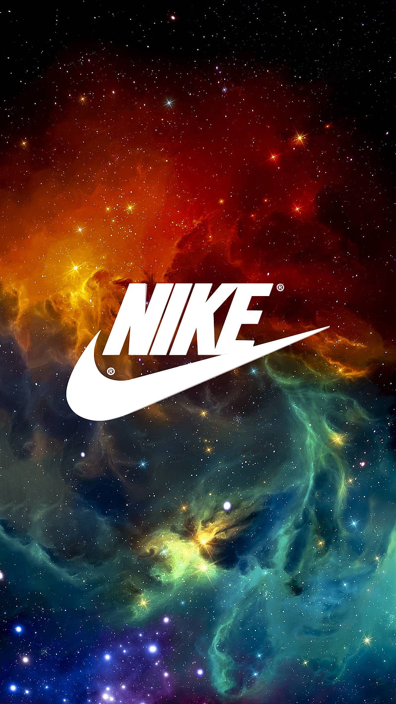 Nike Galaxy, 2018 brands, logos, night, star, stars, HD phone wallpaper