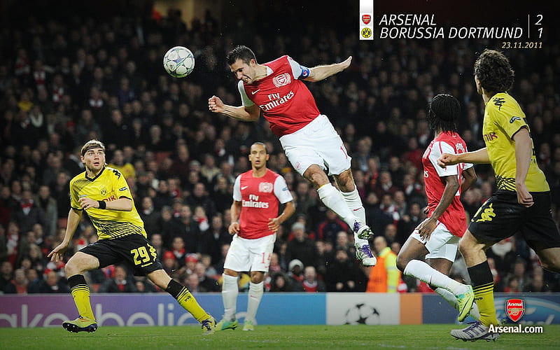 Arsenal 2-1 Dortmund-Arsenal 2011-12 season, HD wallpaper